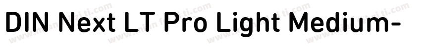 DIN Next LT Pro Light Medium字体转换